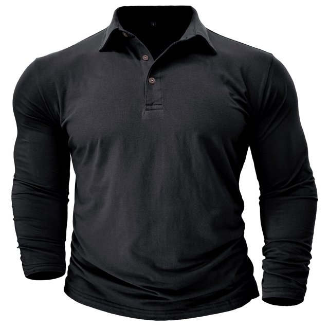 Birdeem Man Solid Color Lapel Button Blouse