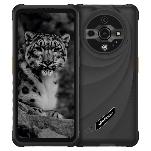 Ulefone Armor X31 Rugged Smartphone, 6.56" HD+ Display, 12GB RAM + 128GB Storage, 48MP + 20MP Night Vision Camera, 6050mAh Battery, Waterproof, Drop-Proof, NFC, Unlocked Dual SIM, Black
