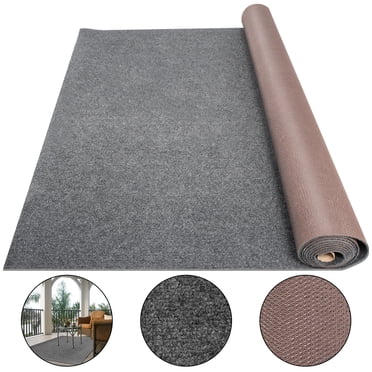 VEVOR Grey Marine Carpet 6x23ft Boat Carpet Rugs Indoor Outdoor Rugs for Patio Deck Anti-Slide TPR Water-Proof Back Cut Outdoor Marine Carpeting Easy Clean Outdoor Carpet Roll Entryway Porch Heavy