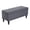 Grey, variant on HOMCOM Storage Ottoman, Linen Fabric End of Bed Bench