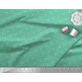 thumbnail image 2 of Soimoi Green Poly Georgette Fabric Arrow & Diamond Geometric Print Fabric by the Yard 52 Inch Wide, 2 of 5