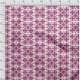 thumbnail image 4 of oneOone Viscose Jersey Light Red Fabric Geometric Sewing Craft Projects Fabric Prints By Yard 60 Inch Wide, 4 of 4