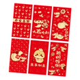thumbnail image 2 of KLKCMS 6 Pieces Chinese New Year Red Envelopes Hong Bao for Party Favors Graduation G, 2 of 9