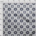 thumbnail image 2 of oneOone Polyester Lycra Navy Blue Fabric Geometric Block Dress Material Fabric Print Fabric By The Yard 56 Inch Wide, 2 of 4