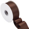 thumbnail image 1 of Joycrosso Brown Ribbon 2 Inch Wide Thick Fabric Ribbon, 50 Yards Double Faced Satin for Gift Wrapping Floral Bouquets Wedding Party Decoration, 1 of 7