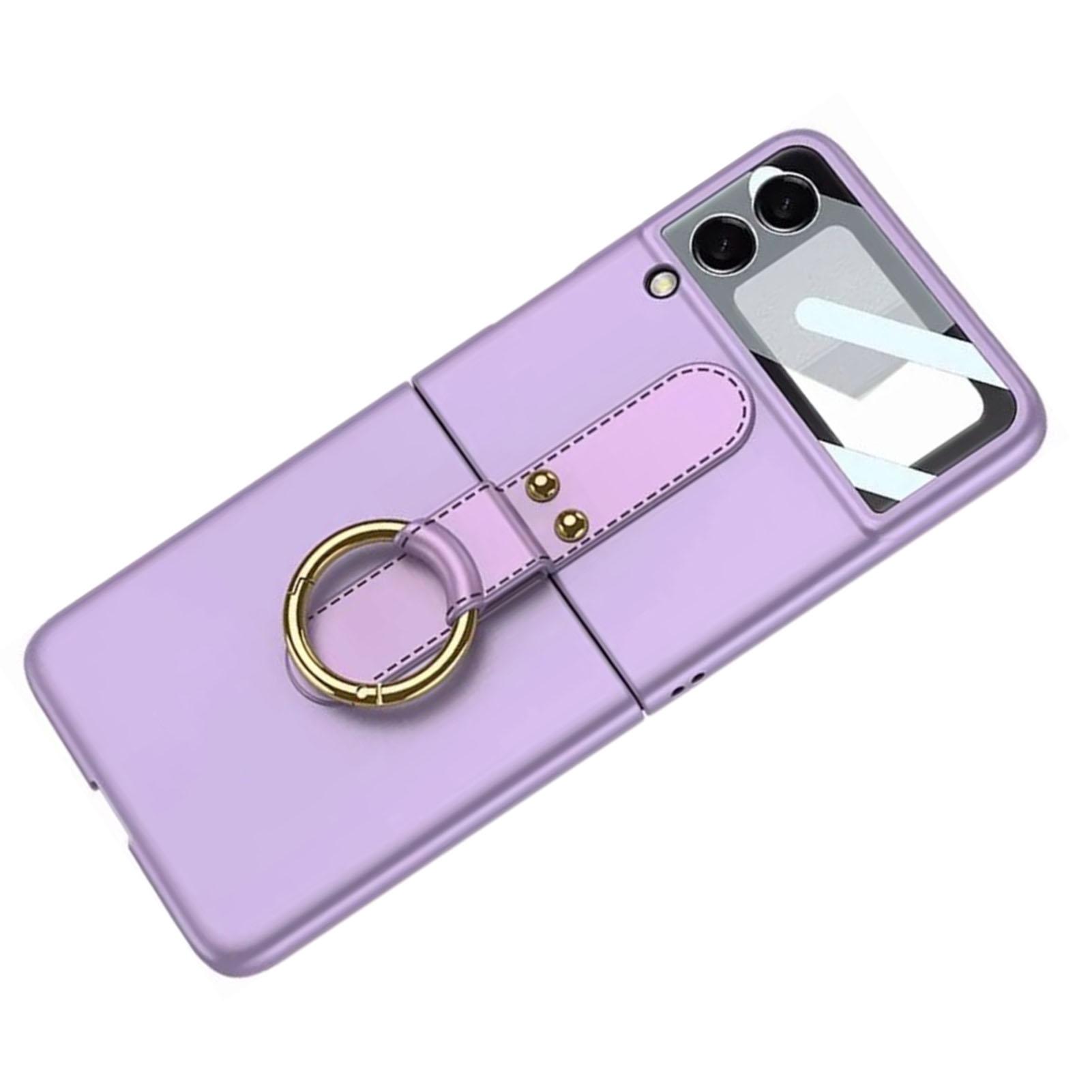 Protective Phone Case Cover,Phone Case for Samsung Samsung Galaxy Z Flip Phone Cover Z Flip Phone Coverwith Ring Holder Reliable and Durable
