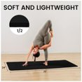 thumbnail image 2 of Fitvids 1/2-Inch Thick High Density Exercise Yoga Mat with Carrying Strap, Midnight, 2 of 7