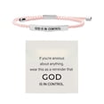 thumbnail image 1 of Bracelet par God Is In Control en Acier Inoxydable, Accessoire Tressé Ajustable pour le Quotidien et la Motivation, 1 of 2