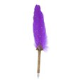 thumbnail image 2 of Feather Pen, Retro Elegant Replaceable Nibs Quill Pen Set  For Office For Home For School Purple, 2 of 8