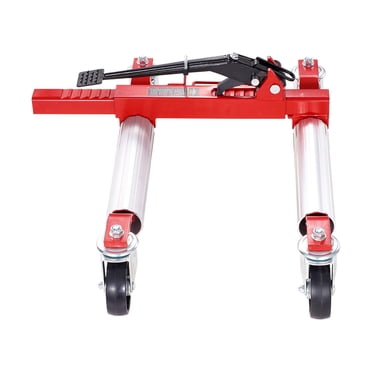 KFFKFF Chariot à Roues, Capacité Maximale 1500 Lb Chariot de Voiture, Chariot Élévateur de Voiture avec Roues Rotatives à 360°, Cliquet de Positionnement de Véhicule Robuste pour Pneu, pour Véhicule Voiture Réparation Auto Déménagement