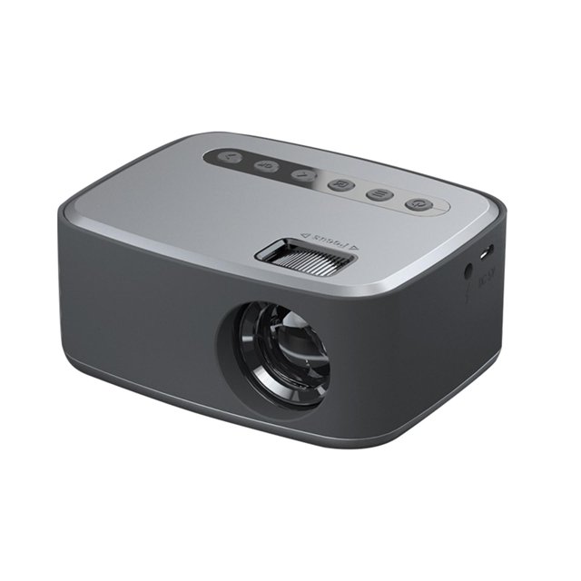 lionlar Projecteurs Vidéo USB Projecteur Portable pour Montre n'Importe Où à l'Intérieur et à l'Extérieur