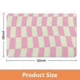 thumbnail image 5 of Bathroom Runner Rug Checkered Long Bath Mat Non Slip Water Absorbent Bath Rug Soft Microfiber Machine Washable Floor Mats for Bathtub Showers,20x32 in, 5 of 5