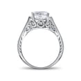 thumbnail image 2 of 2 1/3ct Diamond Engagement Ring Solitaire Vintage Antique Unique Design 14k WG, 2 of 3