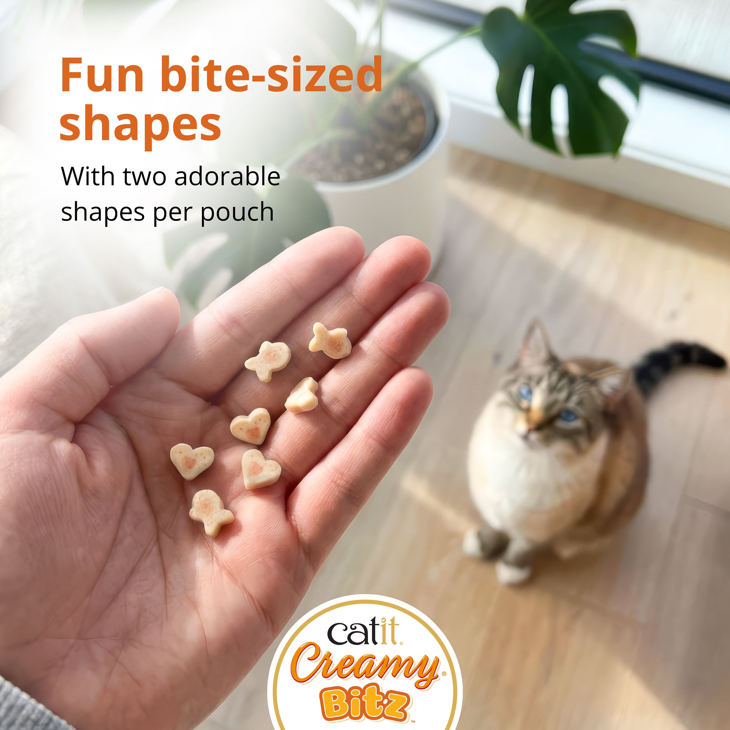 Gâteries pour chats Catit Creamy Bitz, recettes au poulet et canard, 48 G