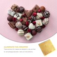thumbnail image 4 of AMERTEER 600 Pcs Gold Aluminum Foil Packing Paper Food Baking Candy Wrappers Tea Packpack, 4 of 6