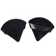 thumbnail image 4 of Black White Triangle Velvet Powder Cosmetic Puffs Mini Makeup Sponge Make Up Tools, 4 of 5