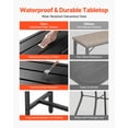 thumbnail image 4 of VEVOR 55 x 15 in Outdoor Bar Table Waterproof Top Patio Dining Table for Deck Pool, 4 of 9