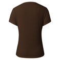 thumbnail image 4 of WILLBEST Compression Shirt Womens Summer Short Sleeve Tops O Neck Ribbed Slim Fitted Shirts Casual Tee Tshirt, 4 of 4