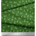 thumbnail image 3 of Soimoi Green Velvet Fabric Brush Stroke Abstract Print Fabric by Yard 58 Inch Wide, 3 of 3