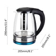 thumbnail image 3 of Ktaxon 1.8L Electric Kettle with Removable Tea Infuser Fast Heat, Security Setting, 3 of 8