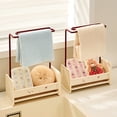 thumbnail image 1 of Stainless Steel Dishcloth Holder and Kitchen Countertop Draining Rack, Multifunctional Storage Organizer, Space-Saving Sink Caddy for Dishes, Fruits, and Cleaning Tools, Multicolor, 8.7x7x3.1 in, 1 of 6