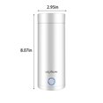 thumbnail image 3 of Estbridge Travel Kettle Car Kettle Portable Electric Kettle， 3 In 1 Mini Car Kettle， Fast Water Boil Small Tea Pot， Automatic Shut Off Tea Kettle， Water Heater for Tea White, 3 of 8