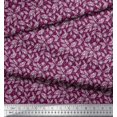 thumbnail image 2 of Soimoi Velvet Fabric Dot & Leaves Printed Fabric 1 Yard 58 Inch Wide, 2 of 2