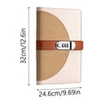thumbnail image 2 of Combination Receipt Folder With 40 Pockets For Storing Check Cards Locked Certificate Storage Folder Easter Crafts for Kids Ages 3-5 Stationery Cards And Envelopes Set for Teachers Crafts for Girls, 2 of 3