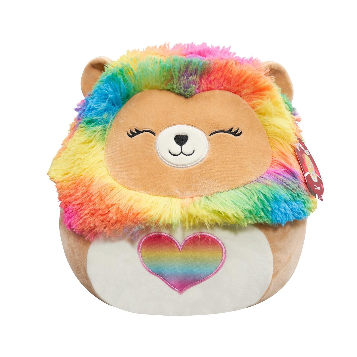 Squishmallows 12" Valentines - Lianne the Rainbow Lion