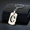 thumbnail image 4 of Porte-clés Multifonction Lustre Brillant Surface Lisse Réutilisable DIY Acier Inoxydable Lettres A-Z Femmes Hommes Porte-Clés pour Portefeuille, 4 of 7