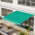 thumbnail image 2 of Outsunny 13' x 10' Electric Retractable Awning w/ Remote Controller, Green, 2 of 10