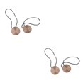 thumbnail image 1 of yingyy 1/2/3/5 2 Pieces Curtain Tieback Round Polyester Replacement Simple Style Household Kitchen Sunshade Drape Fixing Fastener Red 2PCS, 1 of 6
