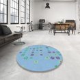 thumbnail image 4 of Ahgly Tapis Rectangulaire Lavable en Machine Iceberg Bleu, 2 Pieds x 5 Pieds, 4 of 7