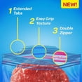 thumbnail image 4 of Ziploc® Freezer Bags with Double Zipper Seal, Extra Large, 10 Bags, 4 of 9