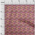thumbnail image 1 of oneOone Georgette Viscose Fabric Leaves & Floral Block Print Fabric BTY 42 Inch Wide, 1 of 4