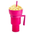 thumbnail image 3 of Bdday Small Snack Drink Cup with Handle, Straw Cup with Handle, 2-In-1 Snack Drink Cup with Handle, 33ounce , Suitable for Cinemas/Stadiums/Outdoor Yard Swimming Poo, 3 of 3