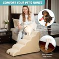 thumbnail image 3 of Dog Stairs for Small Dogs .” H Pet Step with Leakproof Cover High Density Foam Cat Ramp for Couch Sofa or Chair Lightweight Durable Comfort .x.x Step, 3 of 7