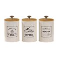 thumbnail image 1 of veasfak 3 Pieces Kitchen Canisters Set Simple Modern Coffee Tea Sugar Containers Set vintage, 1 of 9