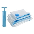 thumbnail image 1 of Lasting Sealing Vacuum Storage Bag, Quilt Vacuum Storage Bag, Double Closure For Business Trip Blanket Clothes Travel Home Use Vacuum Storage Bag+Hand Pump, 1 of 8