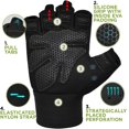 thumbnail image 3 of RDX Weight Lifting Gloves Gym Fitness Workout, Anti Slip Padded Full Palm Protection-Ultra Ventilated Training Cycling Rowing, 3 of 8