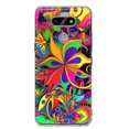 thumbnail image 1 of MUNDAZE LG Aristo 5/Phoenix 5/Risio 4 Shockproof Clear Hybrid Protective Phone Case Neon Psychedelic Hippie Wild Flowers Cover, 1 of 6