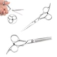 thumbnail image 3 of Pinkiou Hair Cutting Scissors,Stainless Steel Hair Scissors Professional,4PCS Haircut Scissors Hair Thinning Scissors Kit Barber Scissors Set for Hairdressing,Salon or Home Use, 3 of 7
