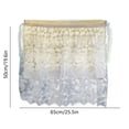 thumbnail image 3 of Embroidery Lace Car Window Curtain, Breathable Mesh & Sun Protection for Baby/Child Safety, 3 of 6