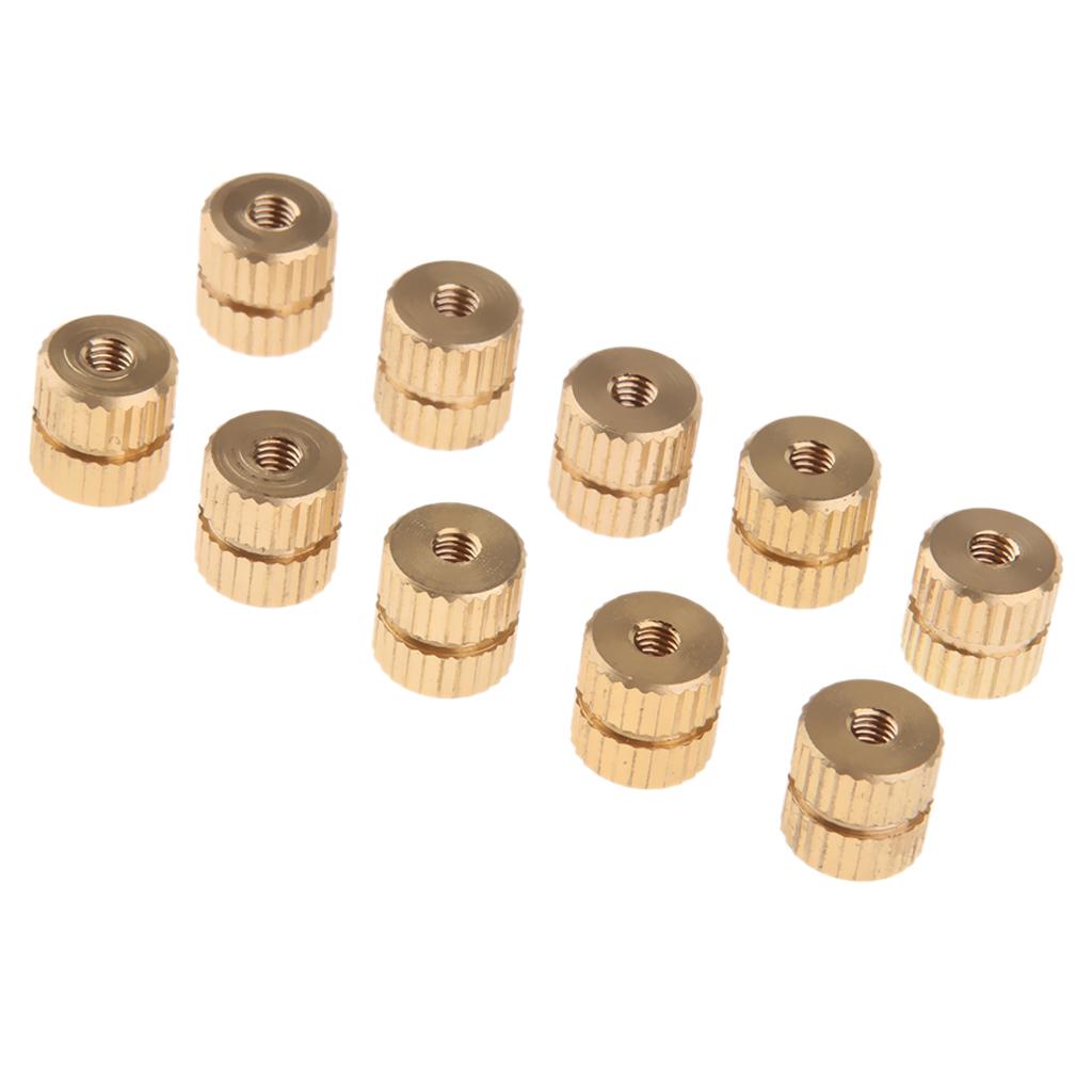 TISHITA 10 Pcs de Remplacement D'écrou de Vis Moletées de Corne de Baryton pour
