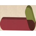 thumbnail image 1 of Ahgly Company Tapis d'Intérieur Rectangulaires Transitionnels Rouges Lavables à la Machine, 7 Pieds x 9 Pieds, 1 of 7