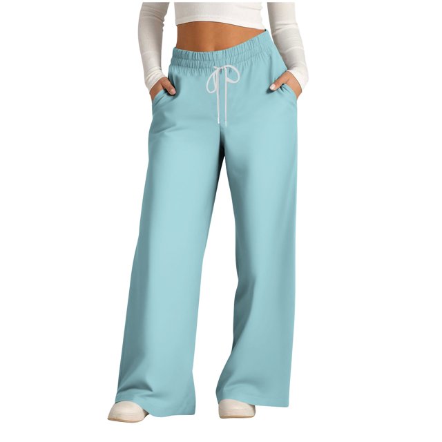 Pantalon Grand Simua Femme Taille Haute Mode Décontracté Pantalon Palazzo