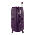 thumbnail image 3 of TRAVLR 100 % PP Résistant aux Chocs Léger Extensible 24 Pouces Valise de Soute à Roulettes - Violet Gris, 3 of 6