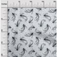 thumbnail image 2 of oneOone Rayon Sky Blue Fabric Asian Japanese Koi Fish Sewing Craft Projects Fabric Prints by Yard 56 Inch Wide, 2 of 4