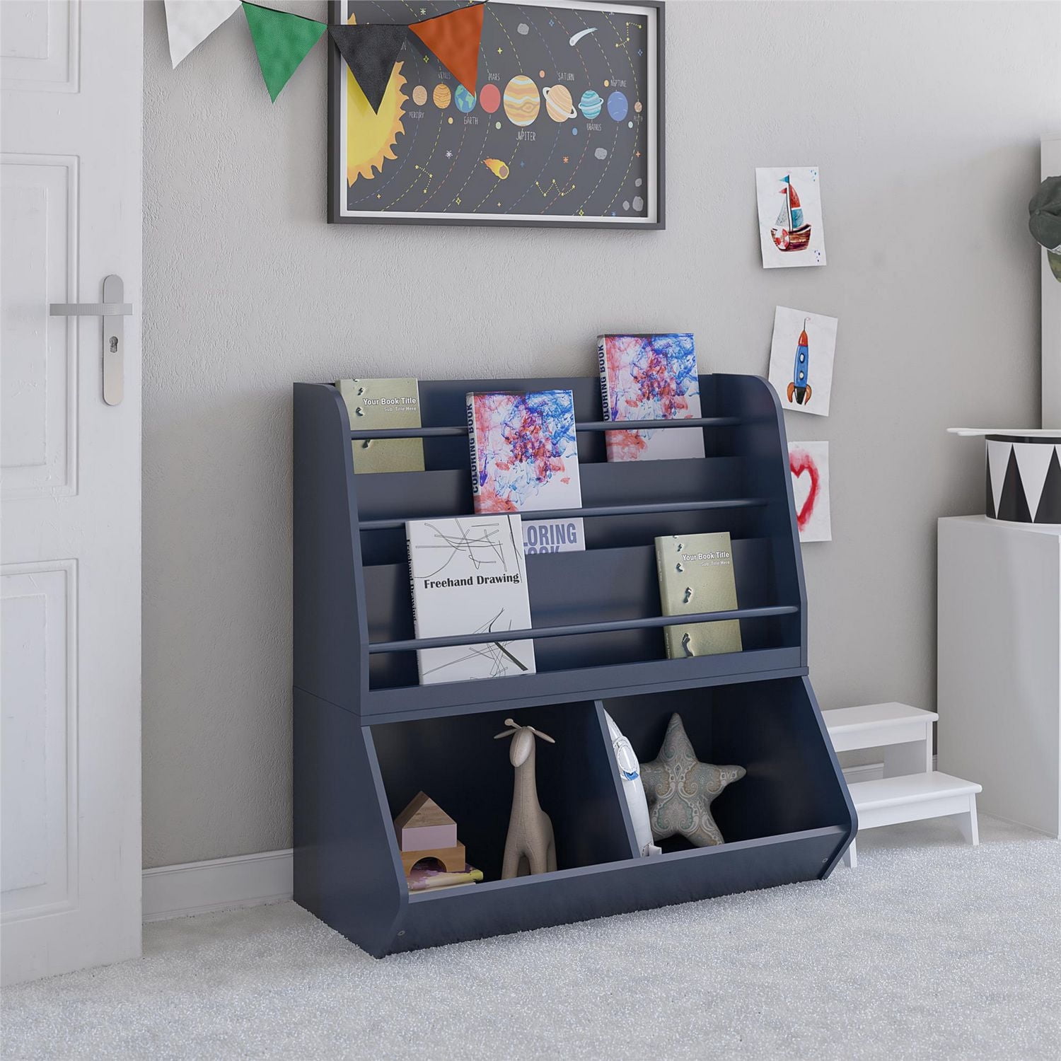 Ameriwood Home Tyler Kids Book and Toy Storage