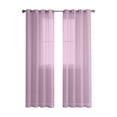 thumbnail image 2 of Rvkxad Semi Sheer Window Curtains, 98 Inch Grommet Linen Curtain Panels for Living Room, Sheer Drapes, Light Filtering Curtains, 2 of 7